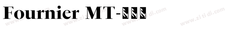 Fournier MT字体转换